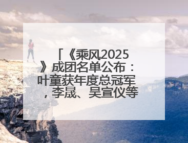《乘风2025》成团名单公布：叶童获年度总冠军，李晟、吴宣仪等10位姐姐成功成团，陈德容获年度高光人物