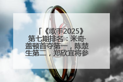 《歌手2025》第七期排名：米奇·盖顿首夺第一，陈楚生第二，郑欣宜将参加下一轮张榜赛