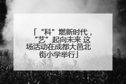 “科”燃新时代，“艺”起向未来 这场活动在成都大邑北街小学举行