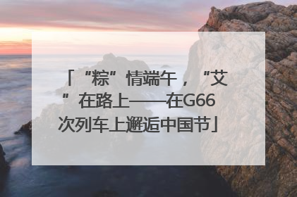 “粽”情端午，“艾”在路上——在G66次列车上邂逅中国节