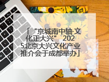 “京城南中轴·文化正大兴” 2025北京大兴文化产业推介会于成都举办