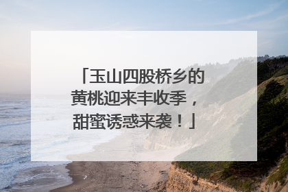 玉山四股桥乡的黄桃迎来丰收季，甜蜜诱惑来袭！