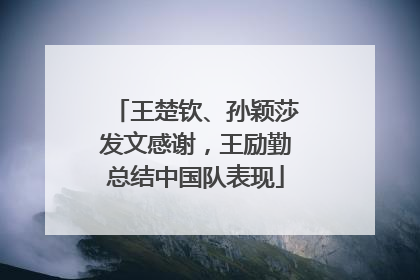 王楚钦、孙颖莎发文感谢，王励勤总结中国队表现
