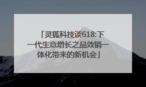 灵狐科技谈618:下一代生意增长之品效销一体化带来的新机会