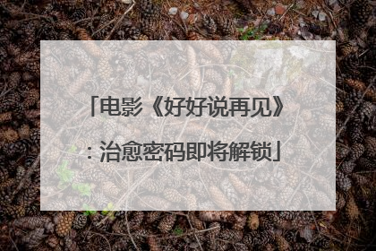 电影《好好说再见》：治愈密码即将解锁