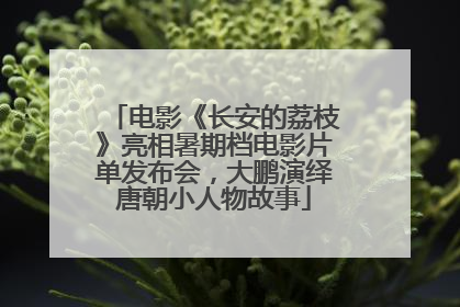 电影《长安的荔枝》亮相暑期档电影片单发布会，大鹏演绎唐朝小人物故事