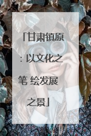 甘肃镇原：以文化之笔 绘发展之景