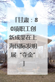 甘肃：80项职工创新成果在上海国际发明展“夺金”
