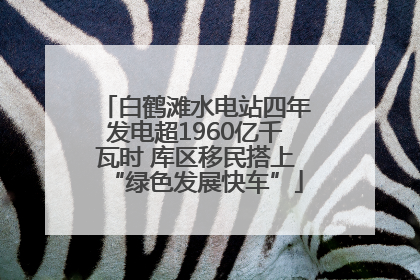 白鹤滩水电站四年发电超1960亿千瓦时 库区移民搭上“绿色发展快车”
