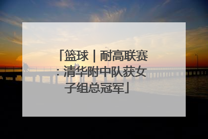 篮球｜耐高联赛：清华附中队获女子组总冠军