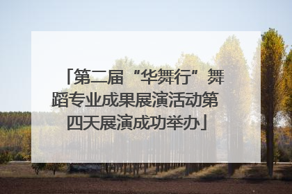 第二届“华舞行”舞蹈专业成果展演活动第四天展演成功举办