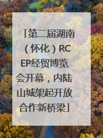 第二届湖南（怀化）RCEP经贸博览会开幕，内陆山城架起开放合作新桥梁