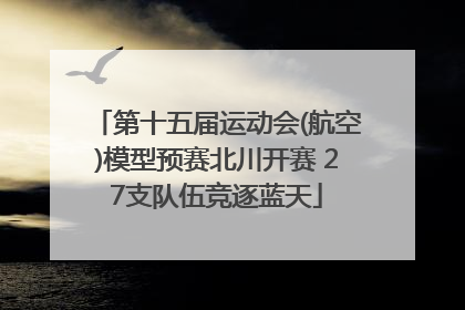 第十五届运动会(航空)模型预赛北川开赛 27支队伍竞逐蓝天