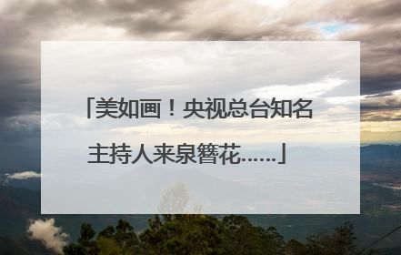 美如画！央视总台知名主持人来泉簪花……