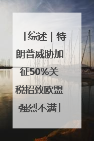 综述｜特朗普威胁加征50%关税招致欧盟强烈不满