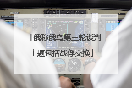 俄称俄乌第三轮谈判主题包括战俘交换