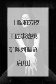 临湘劳模工匠事迹桃矿陈列揭幕启用