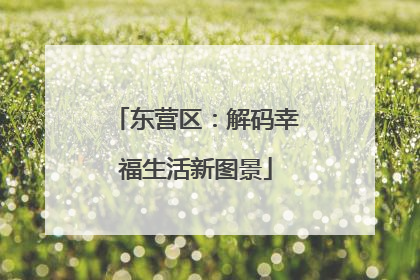 东营区：解码幸福生活新图景