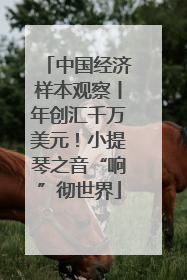 中国经济样本观察丨年创汇千万美元！小提琴之音“响”彻世界