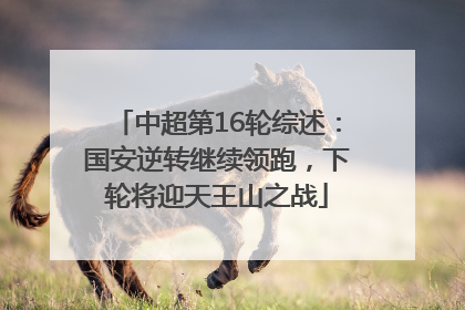 中超第16轮综述：国安逆转继续领跑，下轮将迎天王山之战
