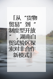 从“货物贸易”到“制度型开放”，湖南自贸试验区探索对非合作新模式