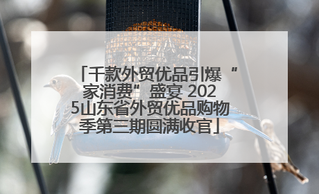 千款外贸优品引爆“家消费”盛宴 2025山东省外贸优品购物季第三期圆满收官
