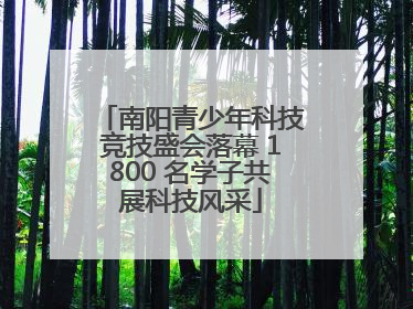 南阳青少年科技竞技盛会落幕 1800 名学子共展科技风采