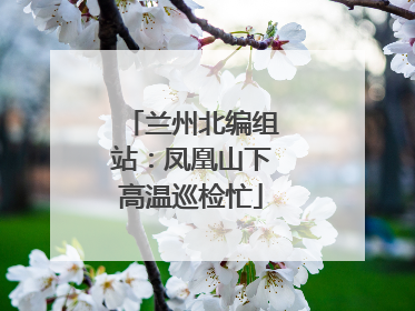 兰州北编组站：凤凰山下高温巡检忙