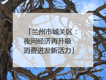 兰州市城关区：夜间经济再升级 消费迸发新活力