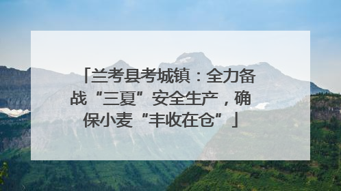兰考县考城镇：全力备战“三夏”安全生产，确保小麦“丰收在仓”