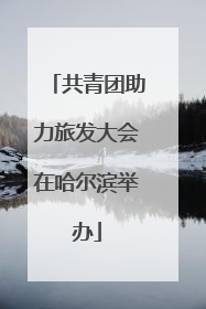 共青团助力旅发大会在哈尔滨举办