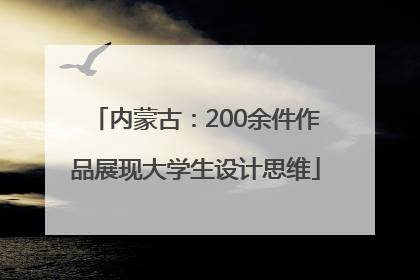 内蒙古：200余件作品展现大学生设计思维