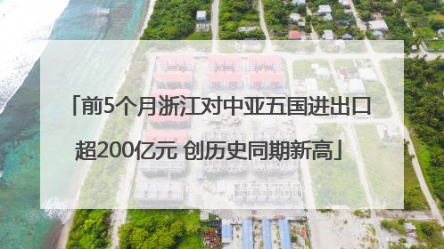 前5个月浙江对中亚五国进出口超200亿元 创历史同期新高