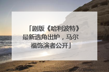 剧版《哈利波特》最新选角出炉，马尔福饰演者公开