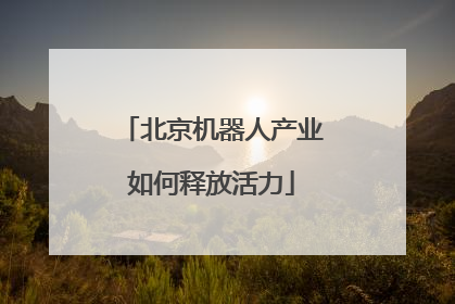北京机器人产业如何释放活力