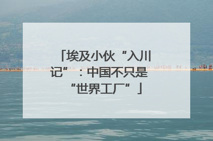 埃及小伙“入川记”：中国不只是“世界工厂”