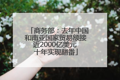 商务部：去年中国和南亚国家贸易额接近2000亿美元 十年实现翻番