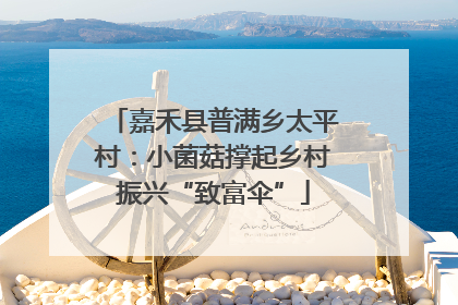 嘉禾县普满乡太平村：小菌菇撑起乡村振兴“致富伞”