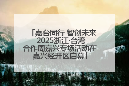 嘉台同行 智创未来 2025浙江·台湾合作周嘉兴专场活动在嘉兴经开区启幕