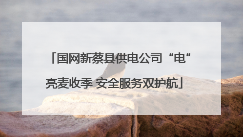 国网新蔡县供电公司“电”亮麦收季 安全服务双护航