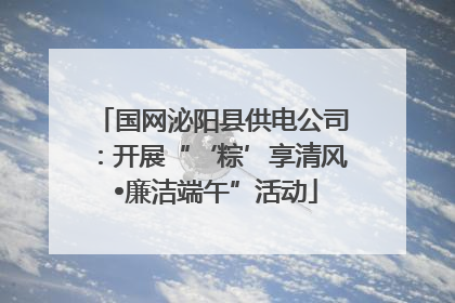 国网泌阳县供电公司：开展“‘粽’享清风 •廉洁端午”活动