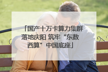 国产十万卡算力集群落地庆阳 筑牢“东数西算”中国底座