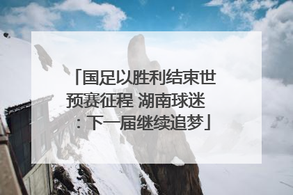 国足以胜利结束世预赛征程 湖南球迷：下一届继续追梦