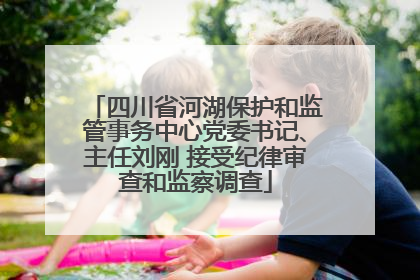 四川省河湖保护和监管事务中心党委书记、主任刘刚 接受纪律审查和监察调查