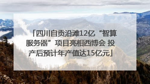 四川自贡沿滩12亿“智算服务器”项目亮相西博会 投产后预计年产值达15亿元