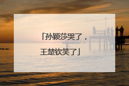 孙颖莎哭了，王楚钦笑了
