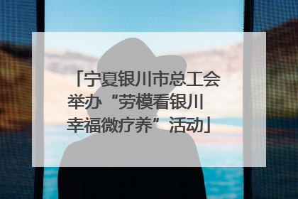宁夏银川市总工会举办“劳模看银川 幸福微疗养”活动