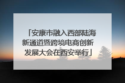 安康市融入西部陆海新通道暨跨境电商创新发展大会在西安举行