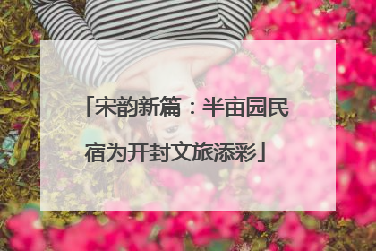 宋韵新篇：半亩园民宿为开封文旅添彩
