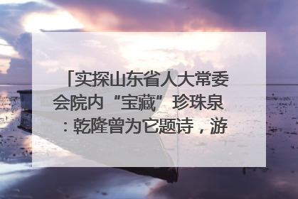 实探山东省人大常委会院内“宝藏”珍珠泉：乾隆曾为它题诗，游客无需预约免费游览